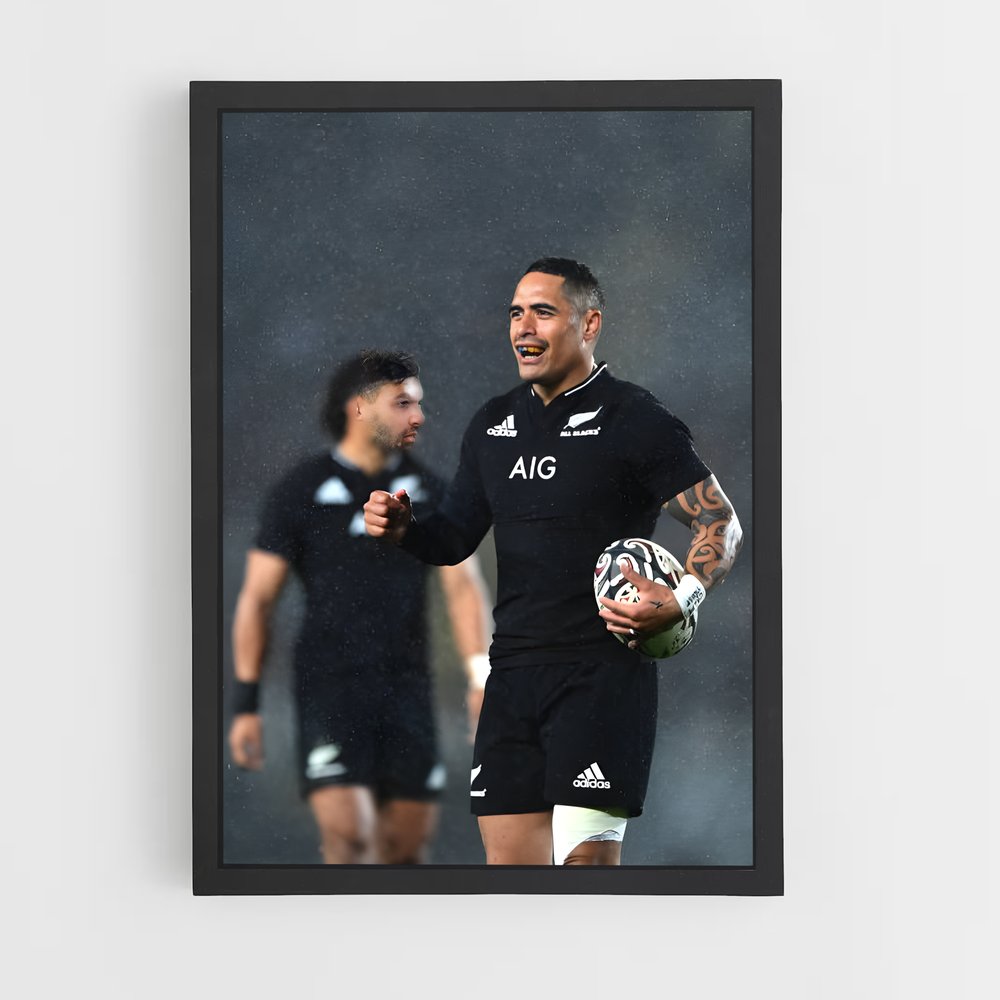 Poster All Blacks United – affiche Rugby (vue 2)